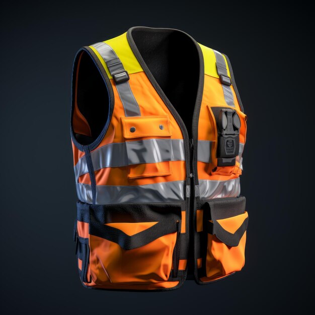 a worker safety vest mockup