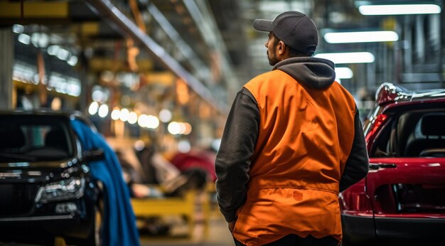 Worker at the work hard worker in the factory worker in working place security worker at the work