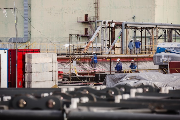 Workers and personnel of the Chernobyl nuclear power plant completed the construction of the movable arch over the Shelter object of the fourth power unit