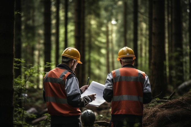 Workers in Protective Gear at Work Generative Ai