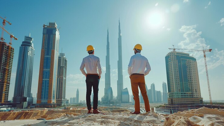 A workers standing on construction site