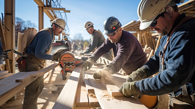 Workers use heavy machinery their controlled handling and machinery expertise ensuring that the site is excavated and prepared accurately Generated by AI