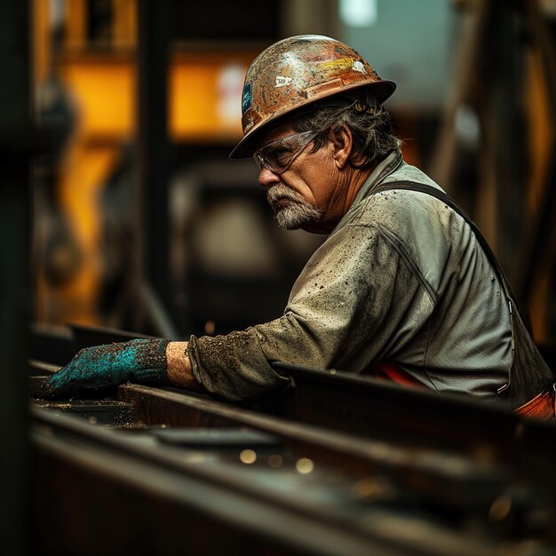 Workers working inside the factory