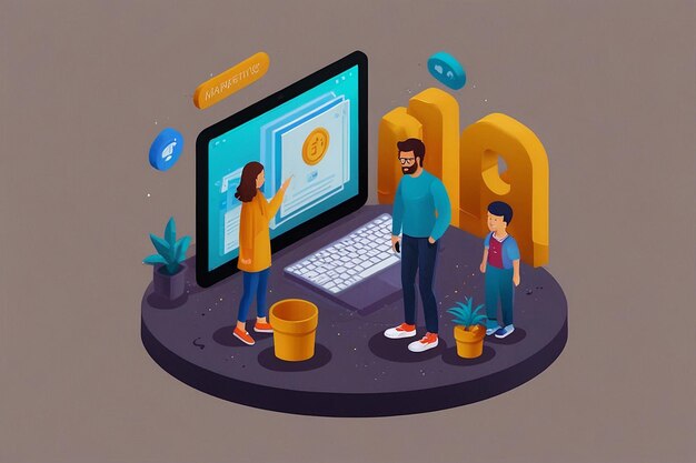 workflow group of programmers programmers in the coding process programming concept