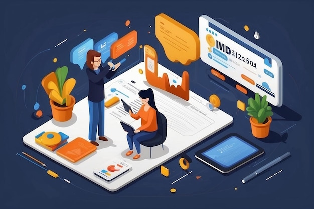 程序员的工作流程组 编码过程中的程序员 编程概念