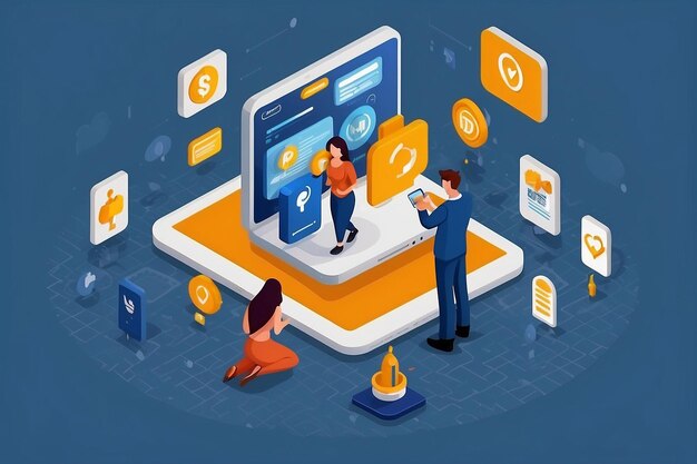 workflow group of programmers programmers in the coding process programming concept
