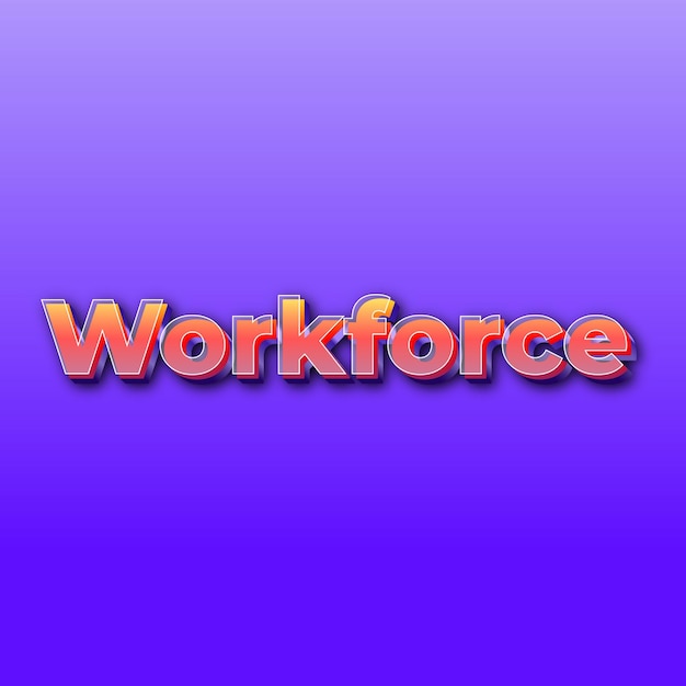 Photo workforcetext effect jpg gradient purple background card photo