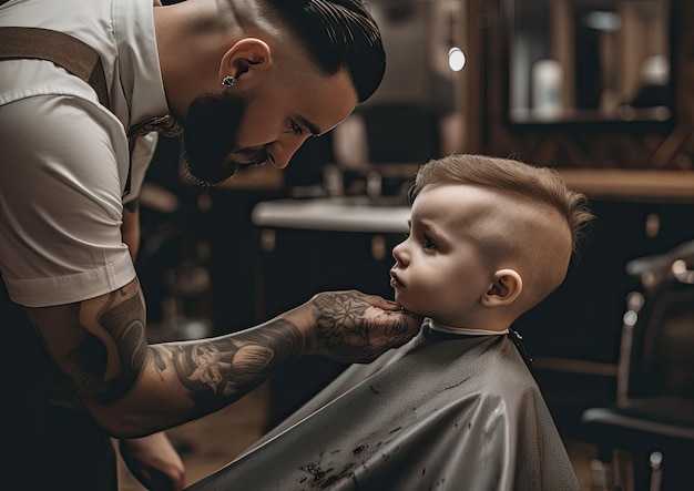 Working as Barber