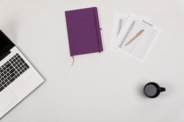 Working desk of office manager