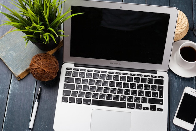 Working place wooden table