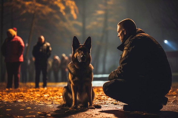 Working Side by Side A Police Dog in the Line of Duty Generative AI