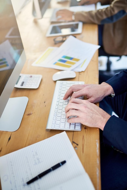 Working towards a successful business Shot of corporate people working in a modern office