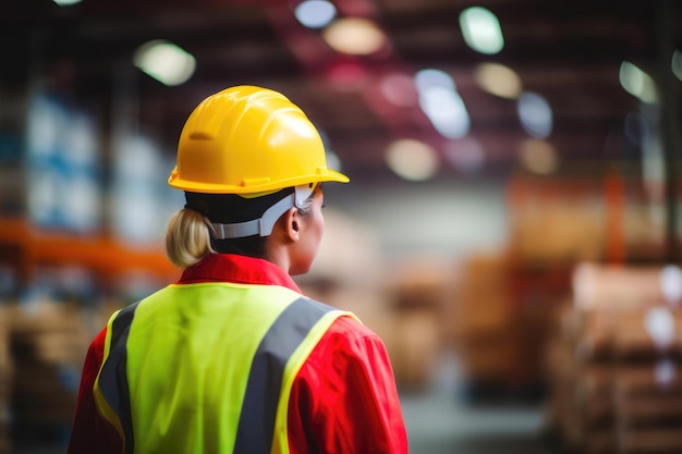 Working Woman in Manufacturing Facility