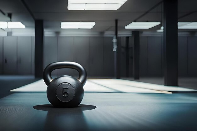 Workout kettlebells gewicht in de sportschool