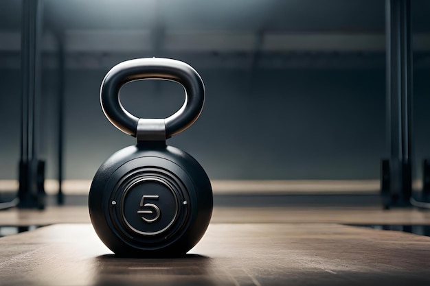 Foto workout kettlebells gewicht in de sportschool