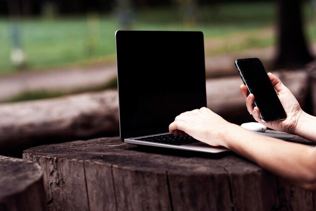 workplace concept with laptop