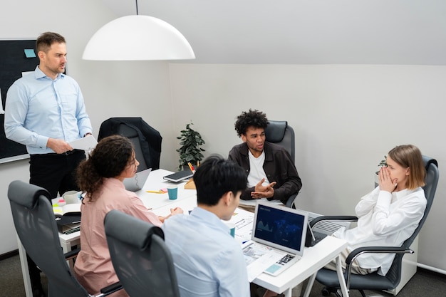 Photo workplace violence taking place between colleagues