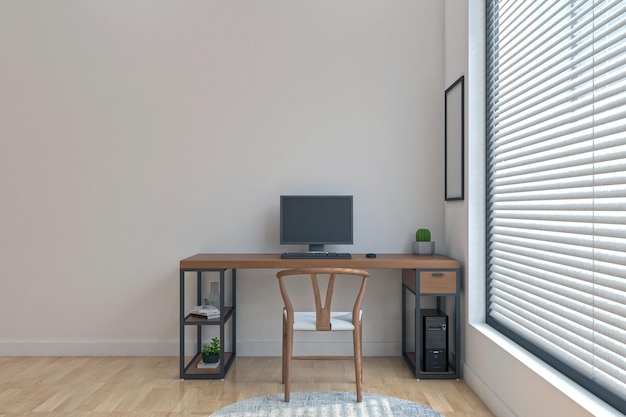 Workstation Frame and Screen Mockup