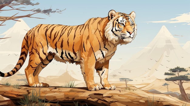 World Animal Day Artistic Explorations Captivating tiger illustrations in a variety of styles and