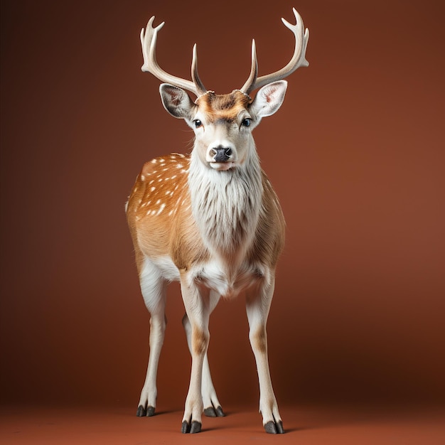 世界動物デー 野生動物と自然の世界に生息するシカの魅惑的な画像