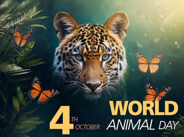 world animal day poster