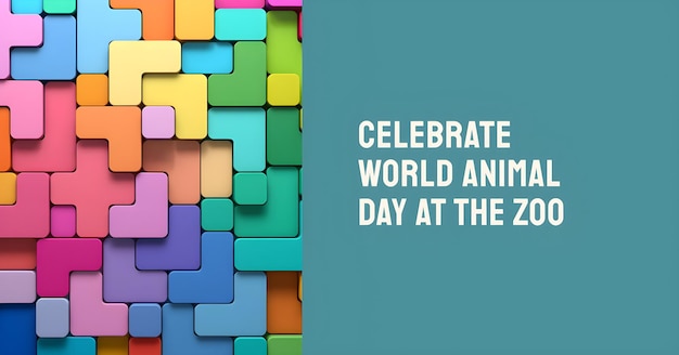 World animal day poster