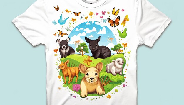 World animal day tshirt design vector
