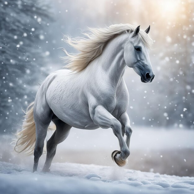 World animals day beautiful horse wallpaper by ai