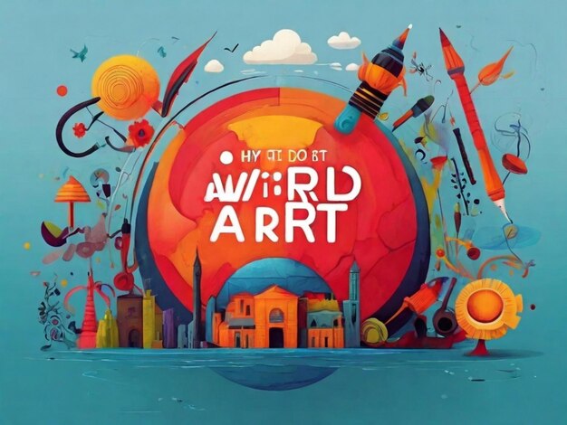 World art day banner