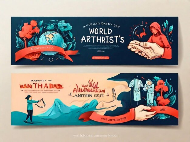 World Arthritis Day Banner Set