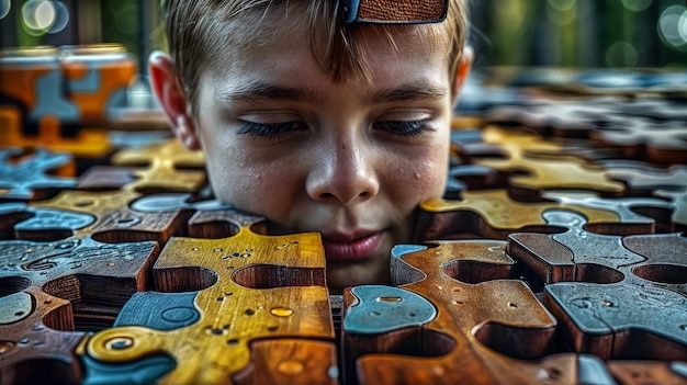 Foto giornata mondiale di sensibilizzazione sul concetto di disturbo dello spettro autistico