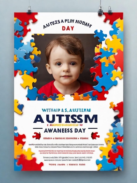 World autism awareness day flyer