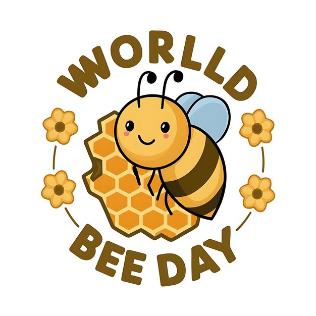 Photo world bee day illustration