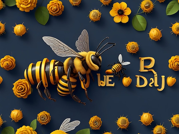 World Bee Day illustration