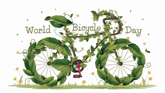 world bicycle day eco friendly bike bicycle Generative ai