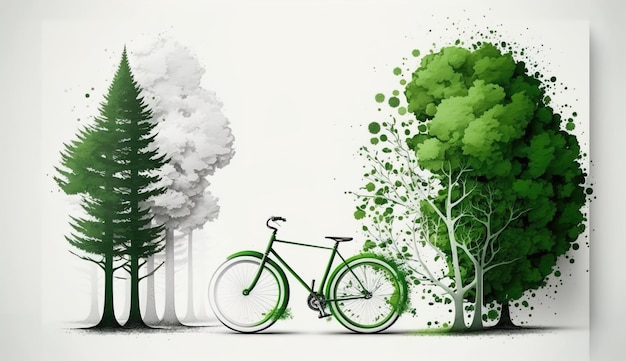 Всемирный день велосипеда Go Green Save Environmentx9