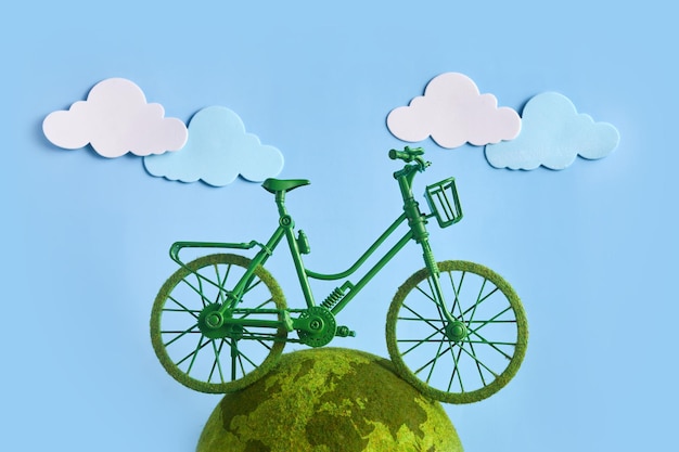 World Bicycle Day Green bicycle and world Environment preserve