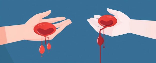 写真 世界献血デー 健康は心臓に命を与える ドナーの支援 生成 ai