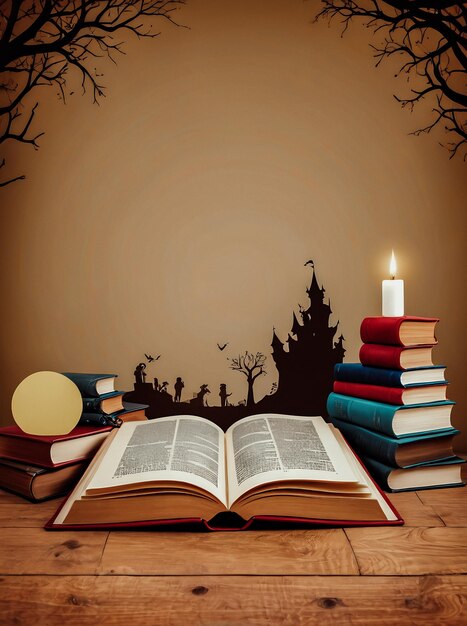 Photo world book day background