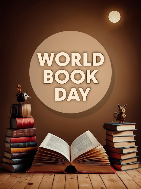 Foto concetto di giornata mondiale del libro sfondo del libro copyspace