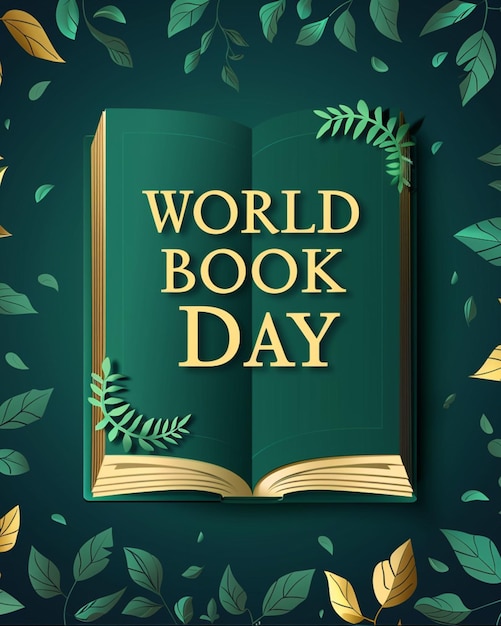 세계 책 날 소셜 미디어 포스트 템플릿 무료