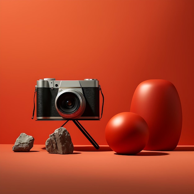 Photo world camera photography minimal cool concept photoshoot summer blank mockup