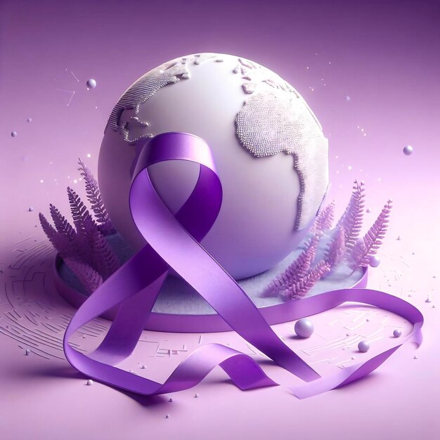 World Cancer day awareness background