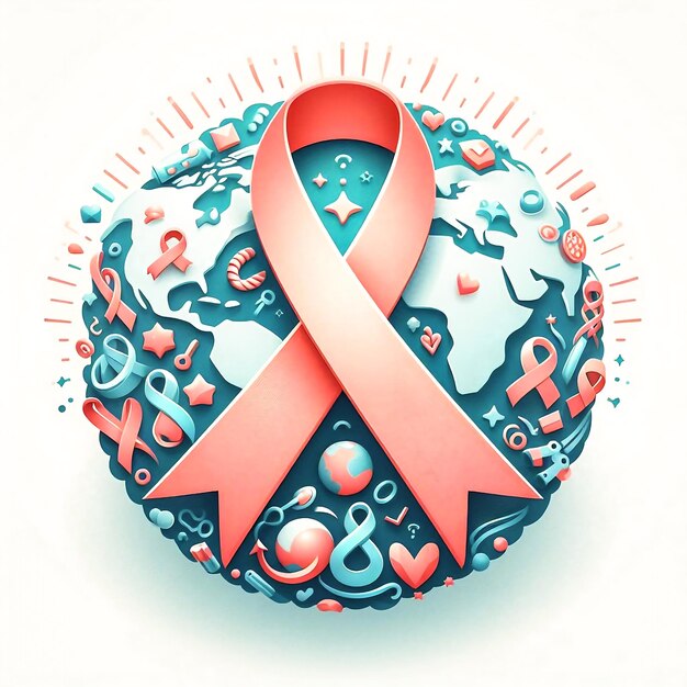 Premium Photo World Cancer day awareness background
