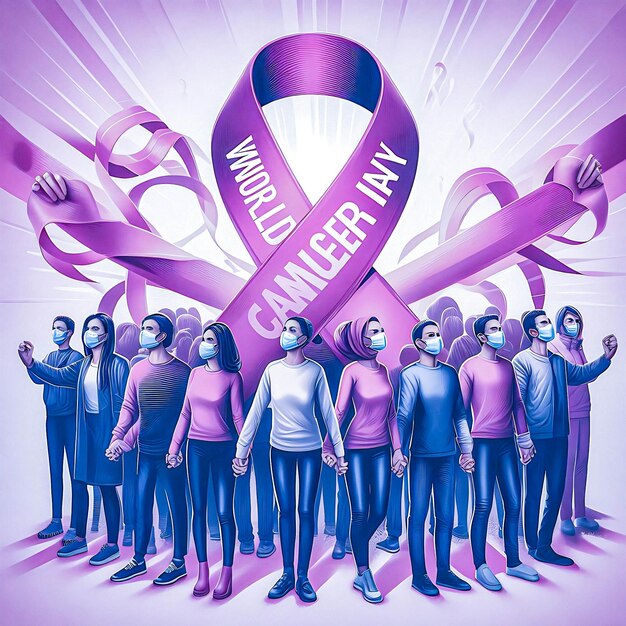 Photo world cancer day celebrating the lives of brave warriors 4th february