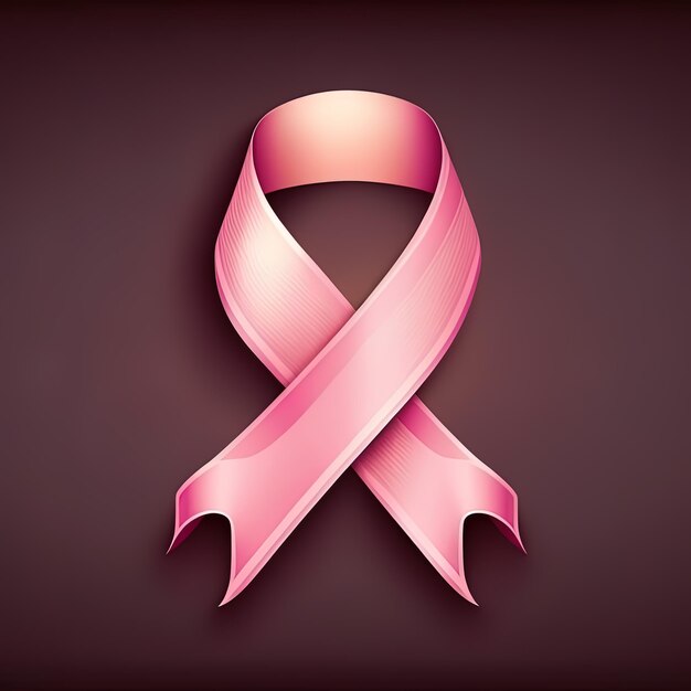 World cancer day pink ribbon