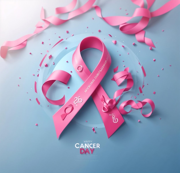 World Cancer day template design by artificial intelligence