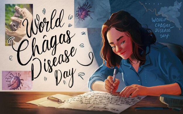 World Chagas Disease Day handwritten lettering