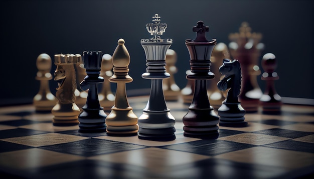 The world of chess and business realistic isolated AI