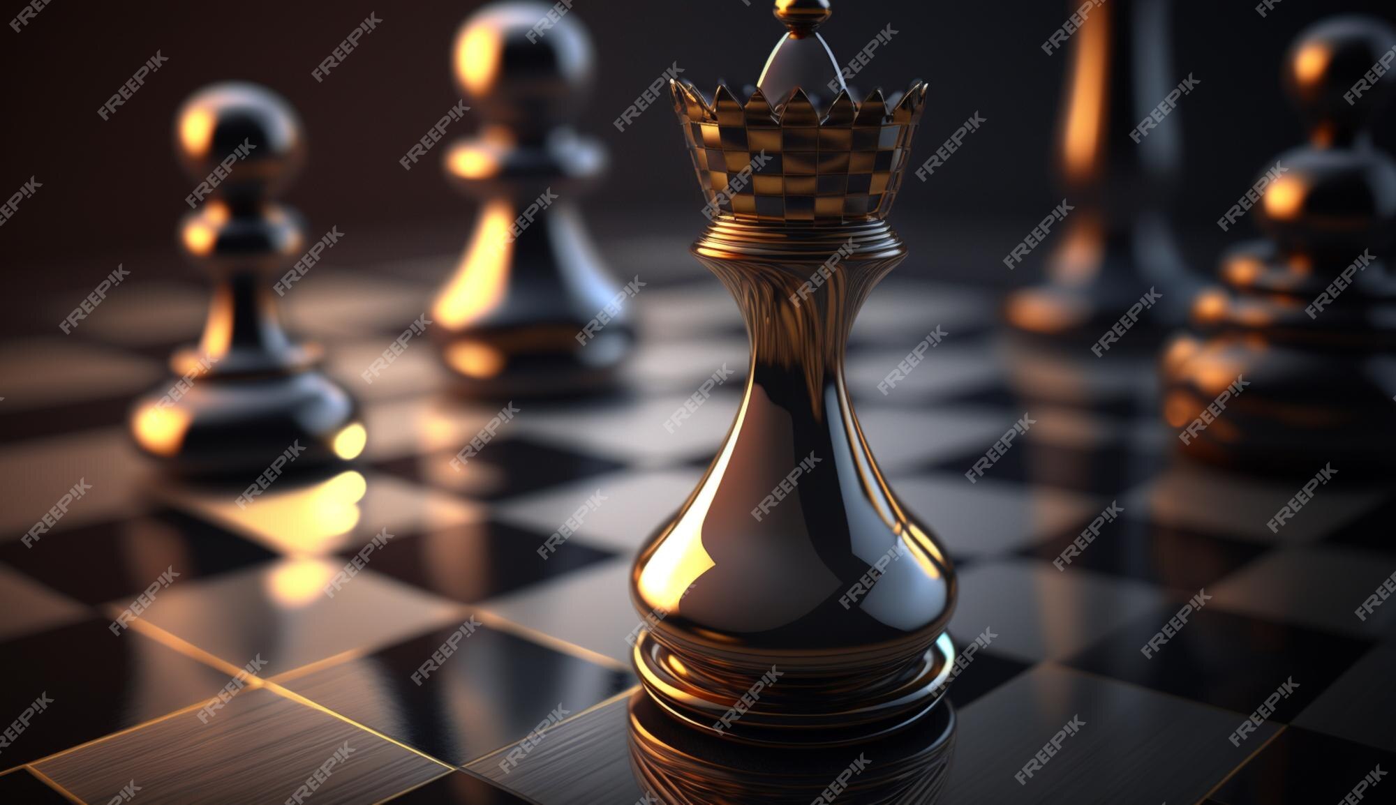 Chess queen on chessboard AI Generated 24118842 Stock Photo at